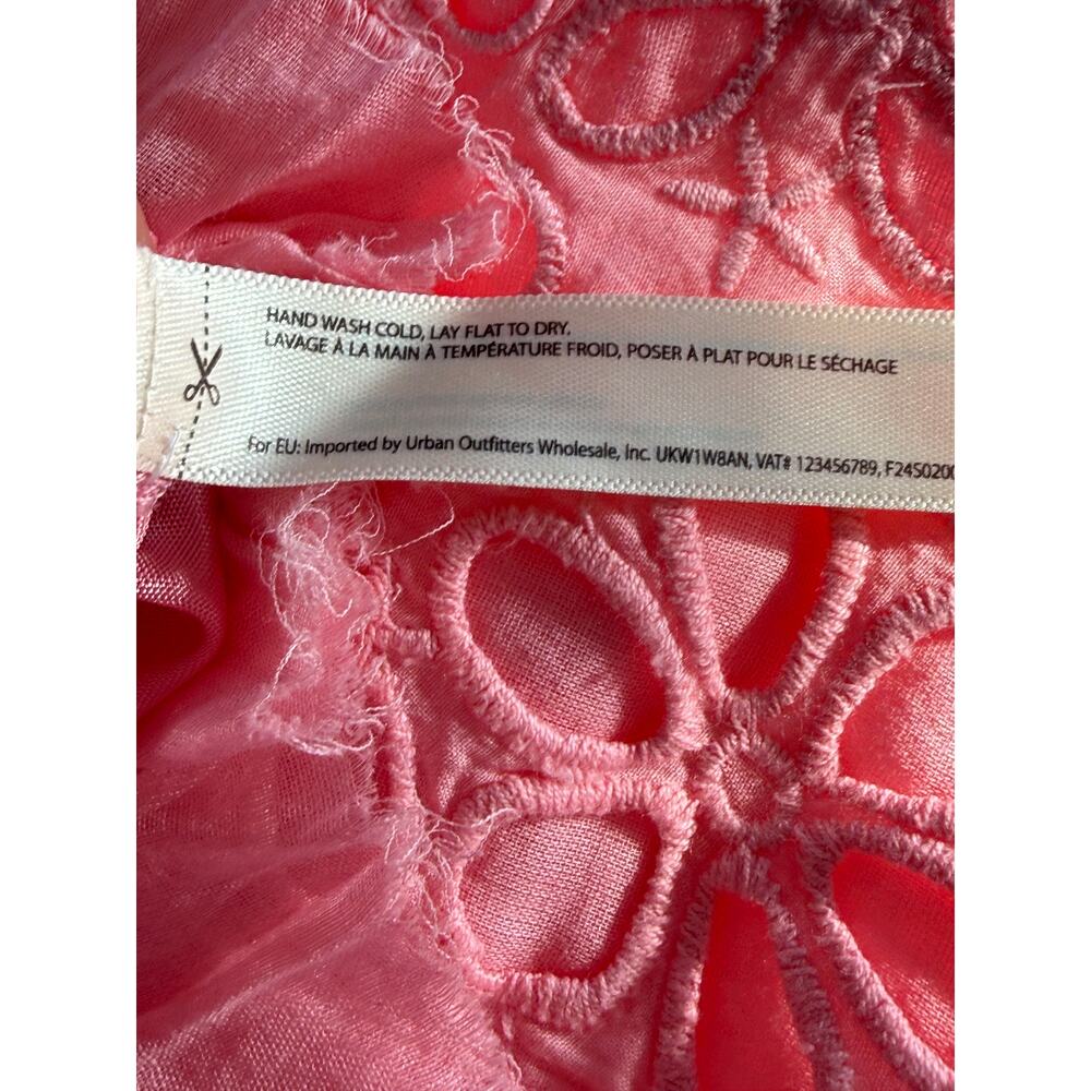 Free People Ilektra Babydoll Lace Slip Dress Barbiecore Coquette NWT XL Pink Raw - Picture 7 of 13